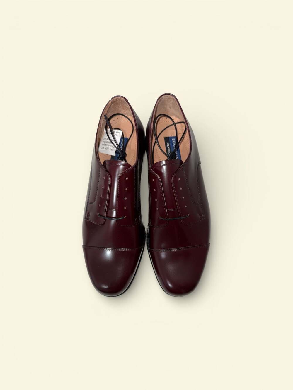 Bostonian Classics Men's Akron Cap-Toe Oxford Shoes Burgundy Leather (20398) Siz
